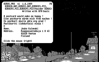 Birds atari screenshot